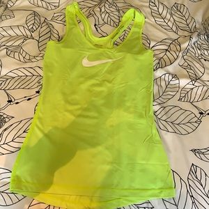 XS Nike dry fit tank top neon yellow